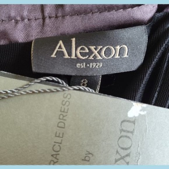 ALEXON Satin Pleated Miracle Slimming Dress 4 - Picture 4 of 4